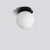 Wall Lamp Round Ball Designer's Minimalist Cream Style Living Room Background Mesh Spherical Bedside