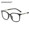 Sexy square cat eye anti blue light striped optical glasses frame for men and women luxury brand designer fashionable computer glasses 231226