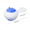 Dog Apparel Shampoo Brush Dispenser Wash Silicone Non-slip Shedding Tool Cat Grooming Long Handle Bath Scrubber