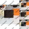 Portfel portfele Mężczyźni Kobiety Krótkie torebki skórzane z zamkiem błyskawicznym, które wielopoziomowy wzór klasyczny swobodny kolor solidny kolor 2021 B167J