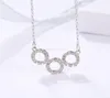 Designer Jewery For Woman Długie Diamentowe Naszyjnik z kryształowym srebrnym eleganckim kubańskim ogniwem dla damskich Naszyjników Pełne diamenty 9827206