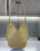 New Real Leather Woven Women Shoulder Bag Fashion Basket Underarm Purses And Handbags Handmade Knitted Quality Totes