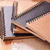 Kraft Paper Material Double Roll Spiral Notebook Sketch Book Diary Drawing Paper Notebook School Supplies 231226