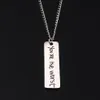 Collane con ciondolo RJ You Are The Lettering Inspirational Necklace È un accessorio personalizzato per gioielli con catena Chker in acciaio inossidabile Gift212z