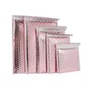 Мешки-конверты из пенопласта розового золота Самозапечатывающиеся почтовые конверты из алюминиевой фольги с пузырьковой подкладкой и полиэтиленовой почтовой сумкой Kueqj Leiqb