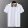 Mens Polo Shirt Summer Brand Costume Luxury Designer Polo Shirt Mens Casual Fashion Snake Bee Print Embroidery Pure Cotton Collar Premium T-shirt