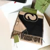 Kvinnlig vintage stor bokstavs halsdukar mens överdimensionerade wrap designers svart brun färg block halsduk vinter ull shwals mode kashmir halsduk halsduk