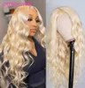 Kanten Pruiken 613 Voorkant Pruik Body Wave 13x6 13x4 Blond HD Transparant Frontaal Menselijk Haar Voor Vrouwen 100 Remy51776061069386