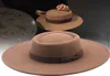 Gierig Rand Hoeden Herfst Winter Vrouwen Panama Vilten Hoed Fedora Brede Strik Voor Vrouwelijke Britse Stijl Vintage Dame Platte Pet8798588