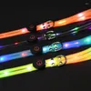 Hundehalsbänder Haustier-Licht-Up-Kragen-Leine LED-blinkende USB-Aufladung Einstellbarer Geh-Ziehgürtel Modebedarf
