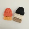 Berretti RICYGVM Inverno Caldo Bambini Cappello lavorato a maglia Ragazzo Ragazza Tinta unita Cofano all'uncinetto Bambino Skullies Berretto Coreano Lana grezza Bambini Berretti