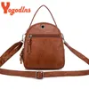 Sacs yogodlns vintage petit sac à bandoulière femmes soft cuir en cuir crossbody sac multifonction sac messager décontracté dame sac à main bolso