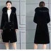 Winter new-style fake fur coat women in long-style outdoor coat plus a large thick woman's coat womens furs coats overcoat