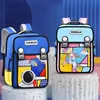 Design Grundschule Rucksack Für Jungen Mädchen EVA Bleistift Fall Set Orthopädische Atmungsaktive Last Reduzierung Kinder Schulranzen 231225