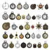 30 pezzi misti casuali orologio quadrante componenti charms collana in lega pendente individuazione creazione di gioielli Steampunk accessorio fai da te2324