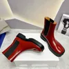 2023 Automne et hiver nouvelles bottines à bout fendu série muffin bottines élastiques à semelles épaisses 4,5 cm bottes pour femmes à talons hauts design de luxe avec boîte à chaussures