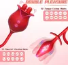 Rose weiblicher Masturbator, Zungenlecken, Vestibularvibrator, Klitorismassage, Vibration, Eierspringende Sexualprodukte für Erwachsene