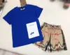 Luxury Kids Tracksuit Baby Short Sleeved Suit Size 100-150 Designer Child T-Shirt och Multi Color Valfria Shorts Dec20