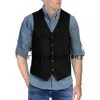 Terno masculino de camurça com decote em v, colete elegante para mulheres, roupa formal wang steampunk, chaleco gótico