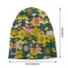 Basker blomma mönster skallies beanies caps hip hop vinter varma män kvinnor stickade hattar unisex vuxen orla kiely bonnet