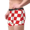 Underpants Croatia Style Chess Underwear Male Printed Customized Boxer Briefs Shorts Panties Breathable