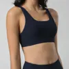 Lu Lu Align Sports Soutien-gorge côtelé à haute élasticité Soutien-gorge Beau dos À lacets Sous-vêtements de sport Soutien-gorge de fitness Femmes Top Soutien-gorge push-up sans fil Yoga Lemon LL woman