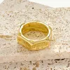 Spaanse Hoge Kwaliteit UNO DE 50 Prachtige Mode 2023 Hot Koop Goud Kleur vrouwen Achthoekige Ring Sieraden Gift Gratis Levering