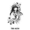 Makeup sticker new Tattoo flower arm colored animal black and white portrait half forearm tattoo