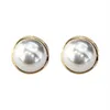 Stud Japon Vintage Simulé Perle Boucles D'oreilles 2021 Design Tempérament Oreille Manchette Pendientes Pour Les Femmes Tous Match245R