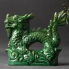 Statue de table en céramique Dragon Figurine de bureau en céramique Dragon Statue maison bureau décoration Chic table Dragon Figurine 231225