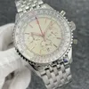 As mulheres assistem homens de luxo assistindo 44mm de mostrador grande de aço inoxidável Relógio Código de cronometragem de quartzo Homens assistem a cinta de couro Sports Sports Fashion Watch