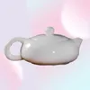 Dehua Ceramic Teapot White Porcelain Xishi Teapot Kungfu مجموعة منزلية مصنوعة يدويًا Jade صغير مع مرشح وعاء واحد 2636019