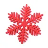 Table Mats 4PCS Christmas Placemats Snowflake Shaped Felt Cup Mat Anti-Skid Placemat Kitchen Food Bowl Cushion For Home