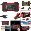 Car New New Car Battery Charger 12V Pulse Repair LCD Display Smart Fast Charge AGM Deep cycle GEL Lead-Acid Charger For Auto Motorcycle