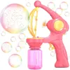 Big Bubble Gun Kids Automatyczne maszyny do bąbelków Fani Bubble Mycak Milda Bąbelka Blower Zabawka Outdoorowa dla dzieci 231226