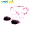 COOL KIDS Kid Sun Glasses UV400 TR Eyewear Clipon gafas de sol Prescription Sunglasses Polarized Lenses Boy Girl TR90Eyeglasses 231225