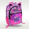 Smiggle original verkaufter Kinderschulranzen Mädchen Schulterrucksack rosarot Space Cat süße süße Tasche 16 Zoll 231225