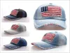 Chapeaux de créateurs lavés Denim Bling strass USA drapeau national casquettes de baseball courbé coton sport golf bleu jean chapeaux de soleil pour hommes 5947459