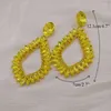 Dingle örhängen cuier 4.7 "geometrisk hänge för kvinnor enorma smycken