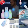 New Portable Lanterns Silicone Magnet Warning Light LED Clip Flashlight Mini Flashlight Night Safety Emergency Light Night Running Light