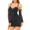 Shapers Femmes Body Shaper Pour Femmes Réglable Spaghetti Strap Corsets Full Slip Shapewear Sous Robe Sexy Plissée Mini Bodys 5XL