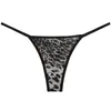 Vrouwen Luipaard Braziliaanse Tanga's Mid-Rise Bikini Thong Stretch Charm Zacht Slipje Lingerie