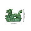 Statue de table en céramique Dragon Figurine de bureau en céramique Dragon Statue maison bureau décoration Chic table Dragon Figurine 231225