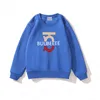 Enfants BU col rond sweat de luxe enfant à capuche classique garçons filles pull mode à manches longues lettre imprimer pulls enfants vêtements SDLX