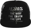 Casquettes de balle Jésus Baseball Cap Christian Hat Fashion Flat Bill Brim Chapeaux réglables Croix pour femmes hommes