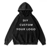 100% Katoen Vintage Gewassen Hoodies Pas uw eigen ontwerp aan Merk / foto / tekst Customzation DIY M-3XL Drop 231226