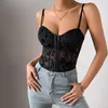 Damen Tanks Sexy Frauen Camisole Floral Strappy Weste Crop Top Sommer ärmellos V-Ausschnitt mit vorderer Schnalle Strand Tops Camis