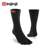 Väskor Injinji Toe Socks Sport Original Weight Crew Rainbow COOLMAX BEACHABLE Yoga Deodorant Basketball Christmas Fitness Socks