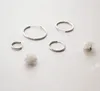 Eenvoudige echte 925 sterling zilveren oorbellen voor dames meisjes minimalistisch rond ontwerp hoepeloorbel Brinco fijne sieraden YME1198477286