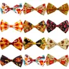 Dog Apparel 50pcs Collar Charms With Pumpkin Patterns Pet Supplies Sliding Bow Tie Accessories Bows